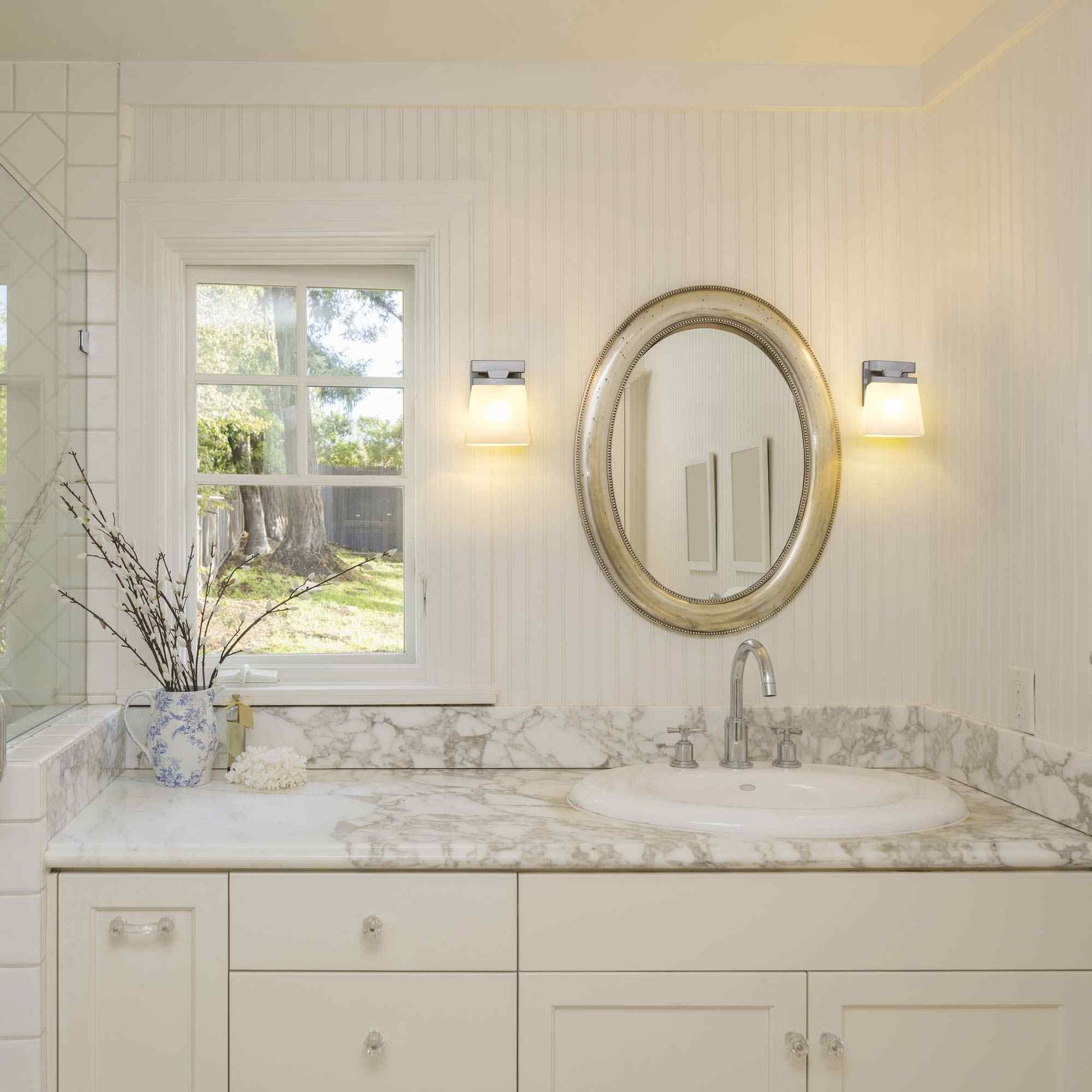 Astor Bath Wall Light in bathroom.