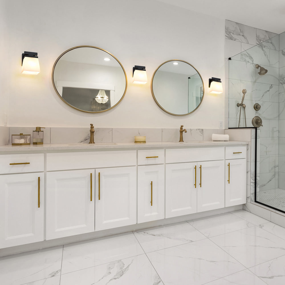 Astor Bath Wall Light in bathroom.