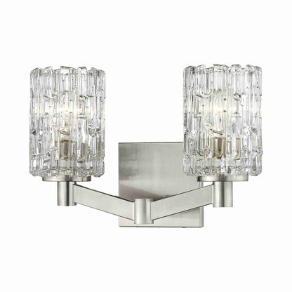 Aubrey Bath Vanity Light in Brushed Nickel (2-Light).