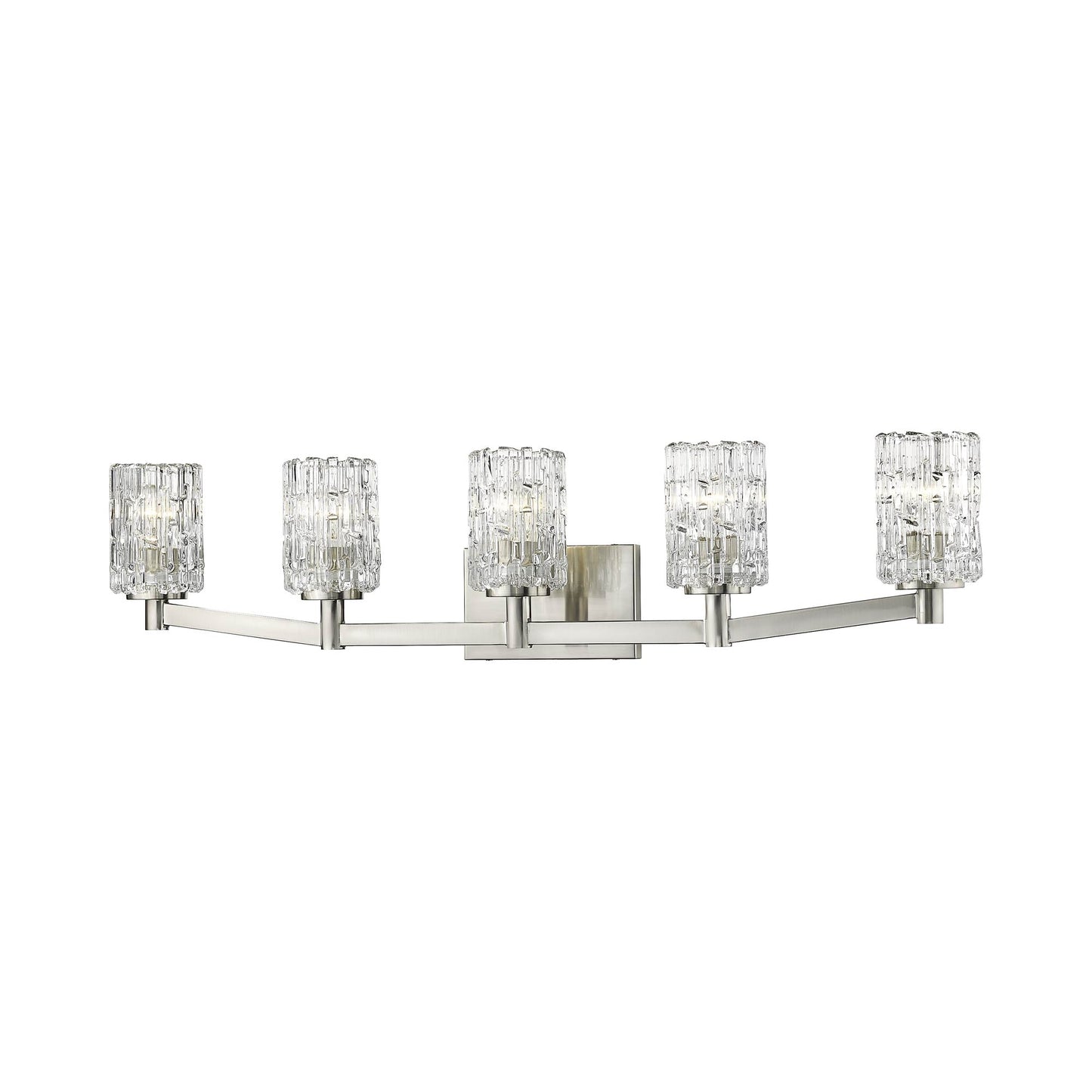 Aubrey Bath Vanity Light in Brushed Nickel (5-Light).
