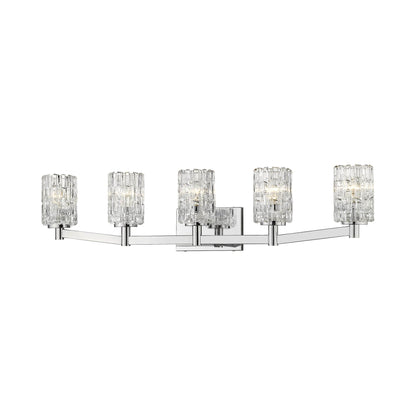 Aubrey Bath Vanity Light in Chrome (5-Light).