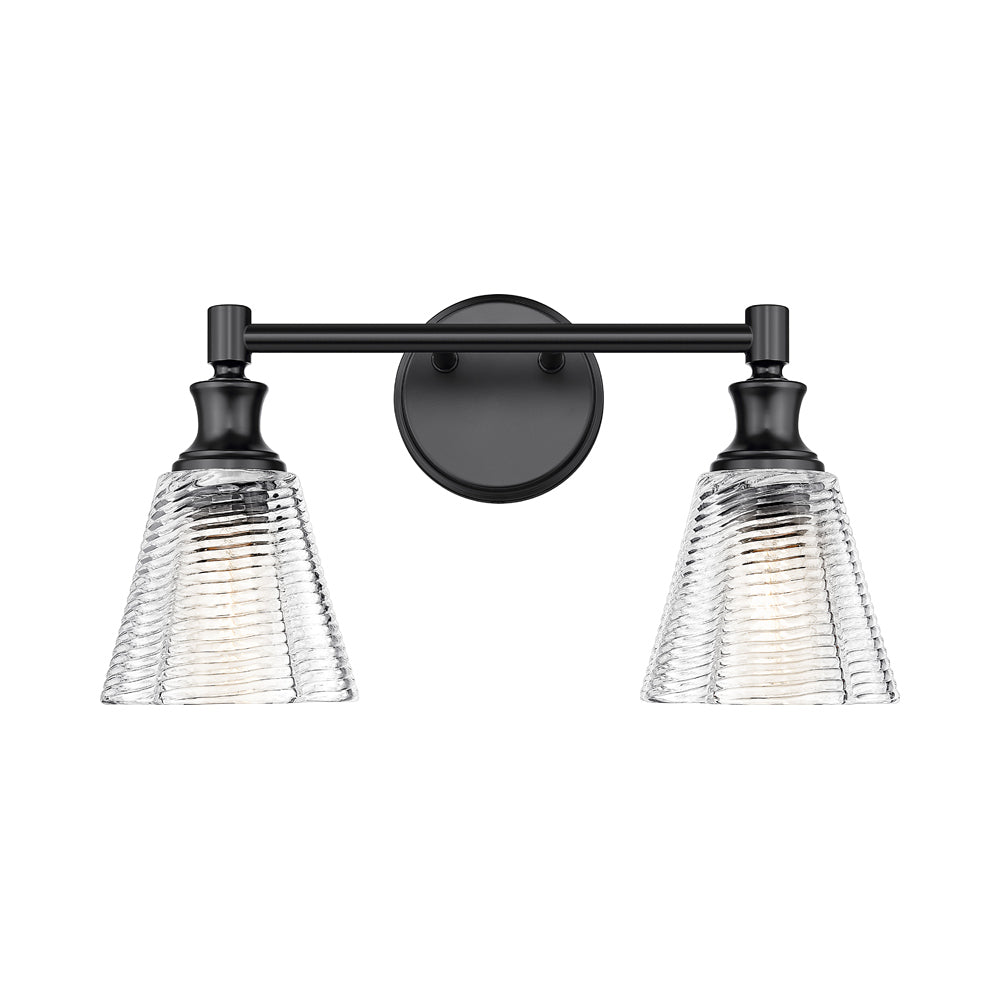 Auden Bath Vanity Light in Matte Black (2-Light).
