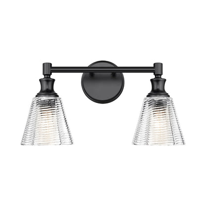 Auden Bath Vanity Light in Matte Black (2-Light).