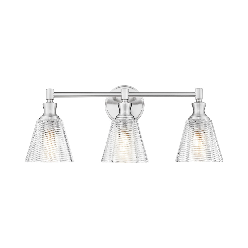 Auden Bath Vanity Light in Brushed Nickel (3-Light).