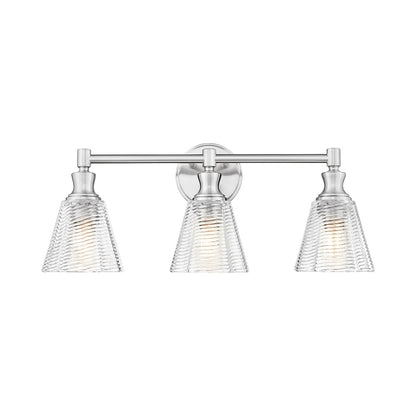 Auden Bath Vanity Light in Brushed Nickel (3-Light).