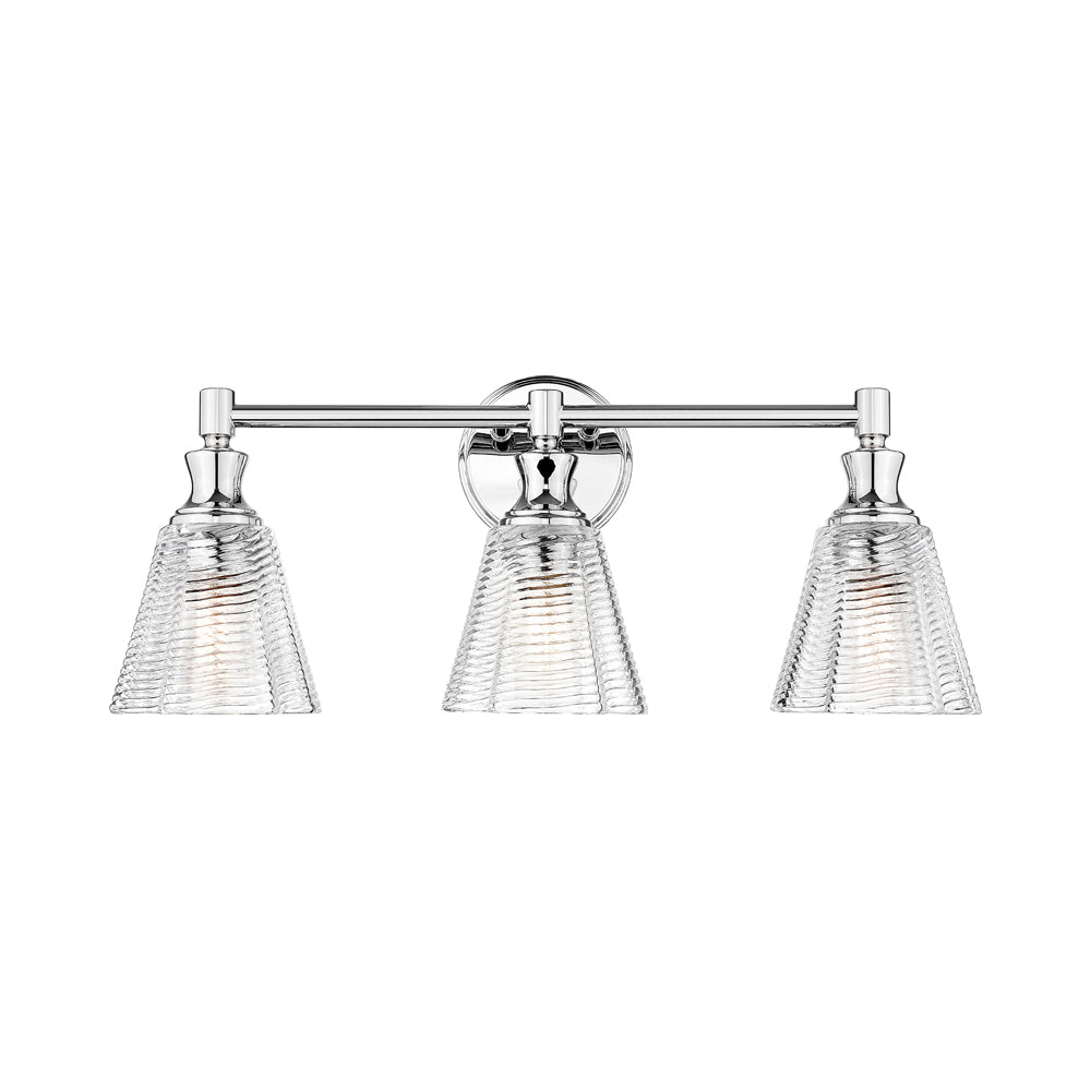 Auden Bath Vanity Light in Chrome (3-Light).