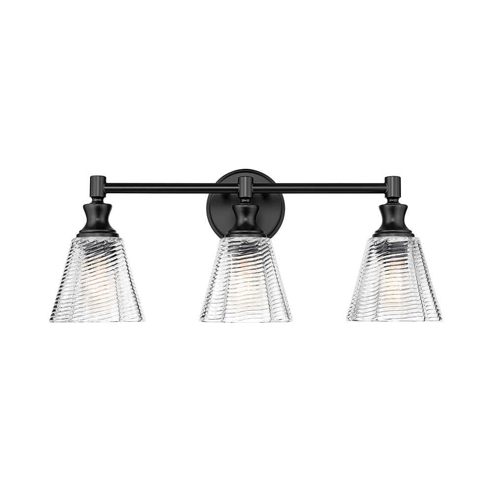 Auden Bath Vanity Light in Matte Black (3-Light).