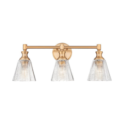 Auden Bath Vanity Light in Modern Gold (3-Light).