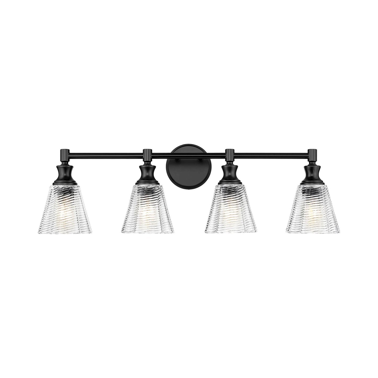 Auden Bath Vanity Light in Matte Black (4-Light).