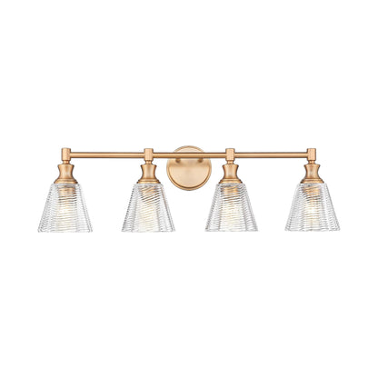 Auden Bath Vanity Light in Modern Gold (4-Light).