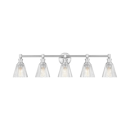 Auden Bath Vanity Light in Brushed Nickel (5-Light).