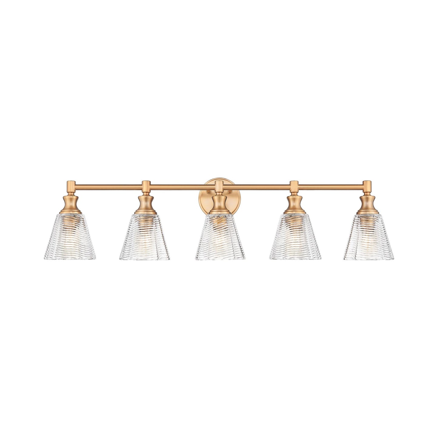 Auden Bath Vanity Light in Modern Gold (5-Light).