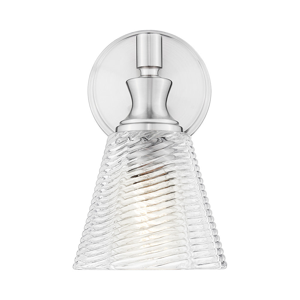 Auden Wall Light in Brushed Nickel.