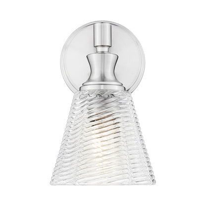 Auden Wall Light in Brushed Nickel.