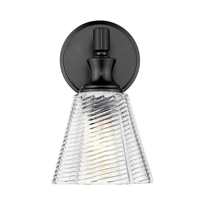 Auden Wall Light in Matte Black.