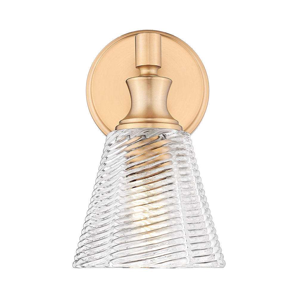 Auden Wall Light in Modern Gold.