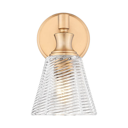 Auden Wall Light in Modern Gold.