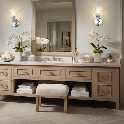 Auden Wall Light in bathroom.