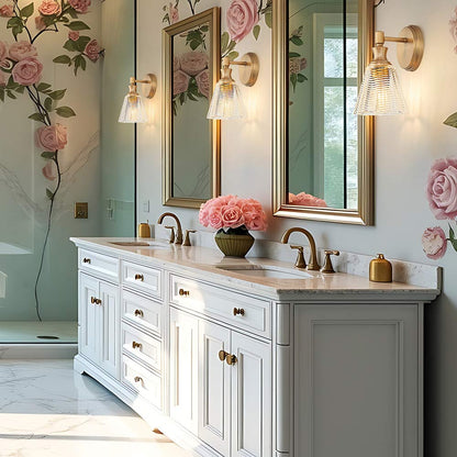 Auden Wall Light in bathroom.