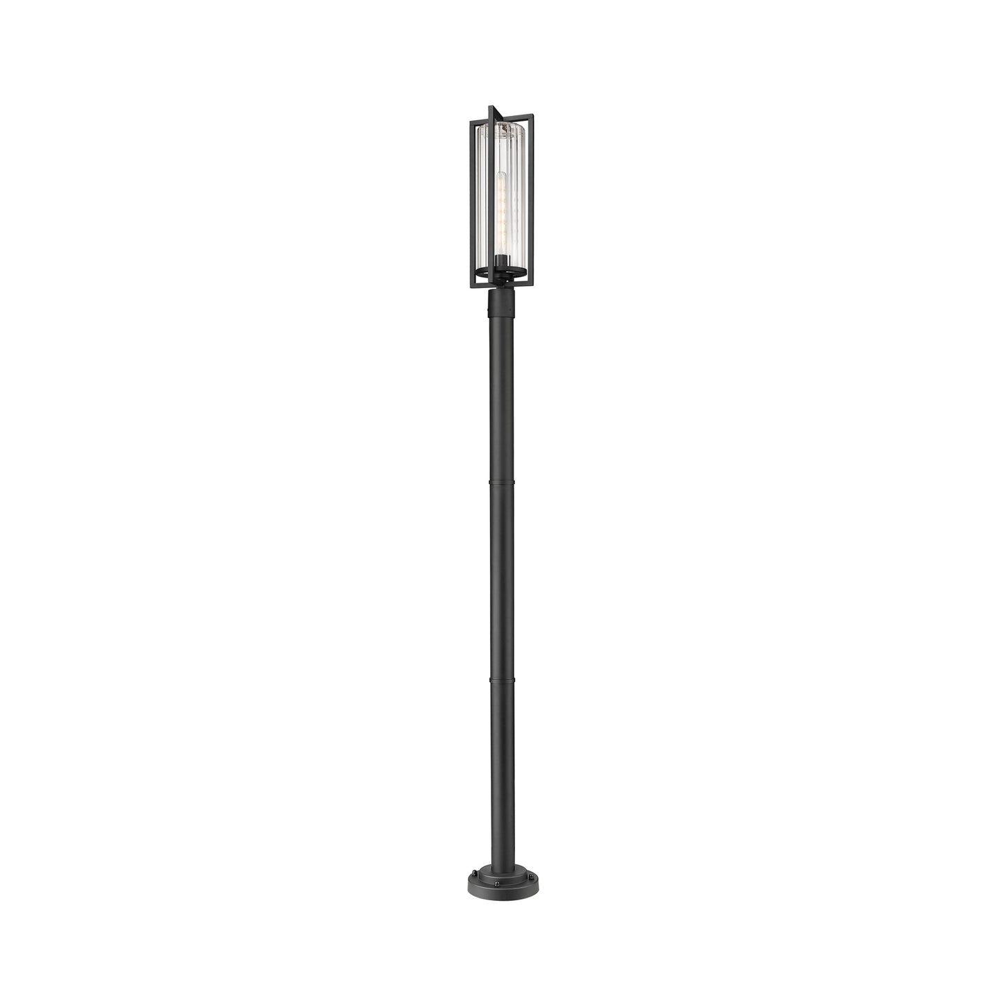Aura Outdoor Lean Post Light in Detail.