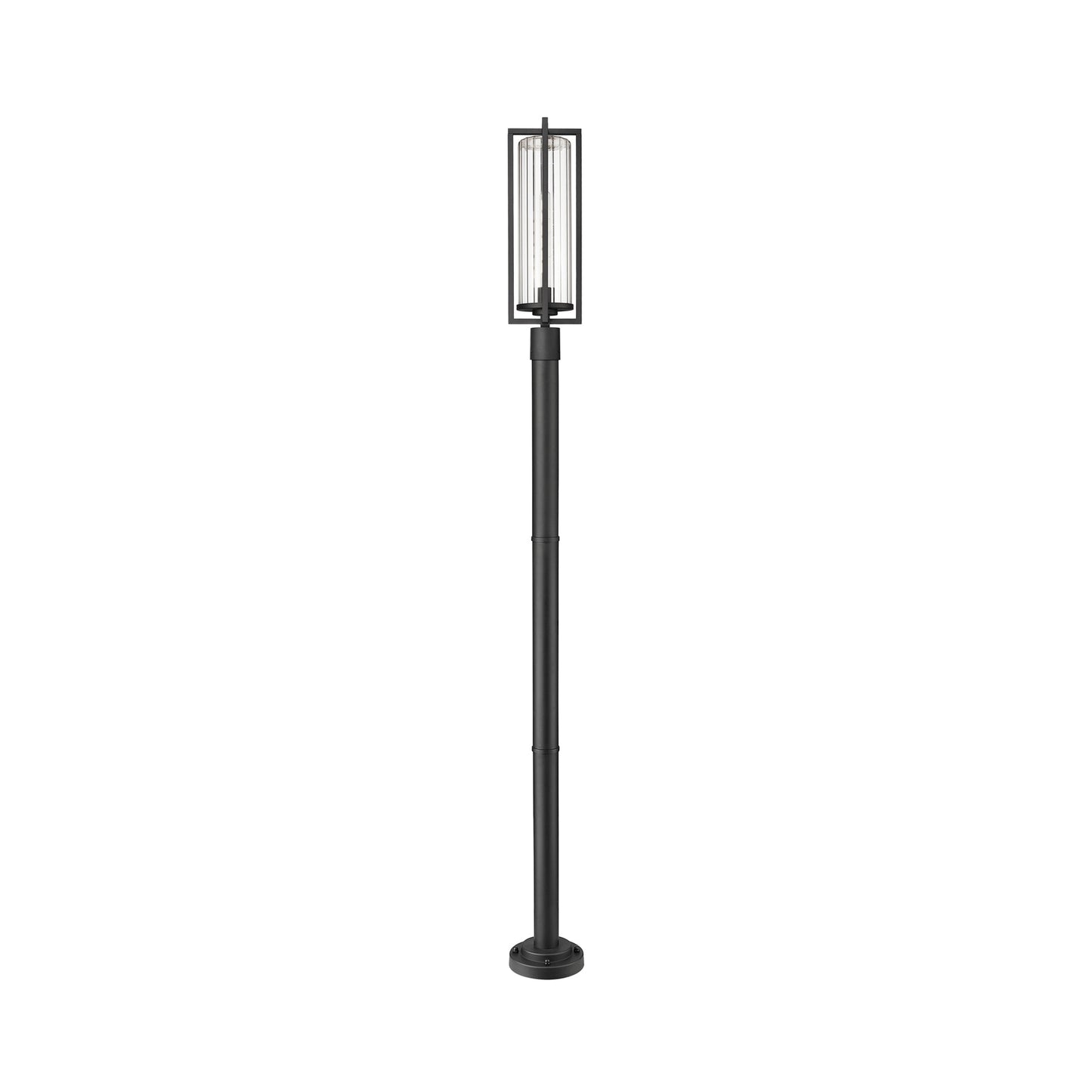 Aura Outdoor Lean Post Light in Detail.