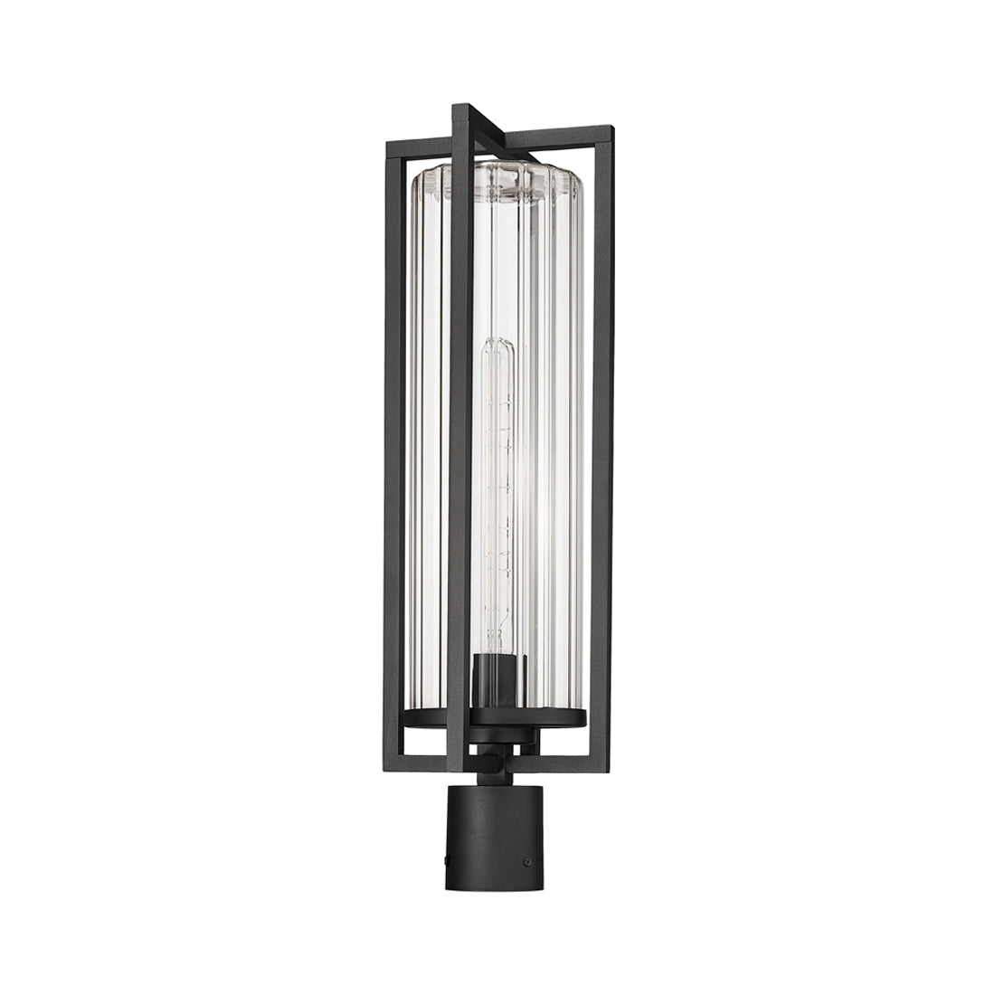 Aura Outdoor Mount Post Light in Detail.