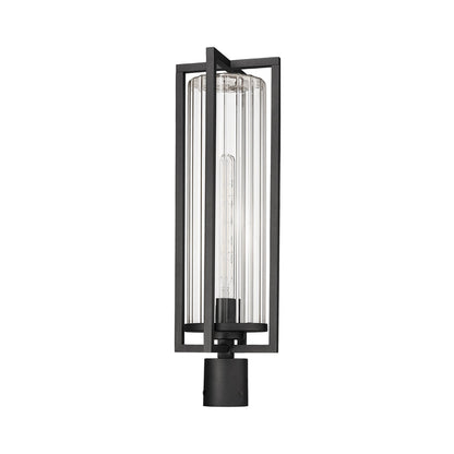 Aura Outdoor Mount Post Light in Detail.