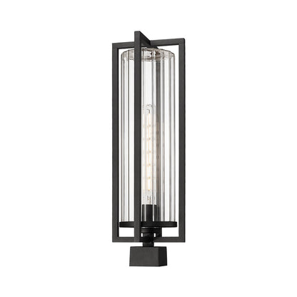 Aura Outdoor Mount Post Light in Detail.