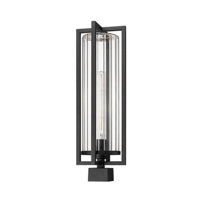 Aura Outdoor Mount Post Light in Detail.