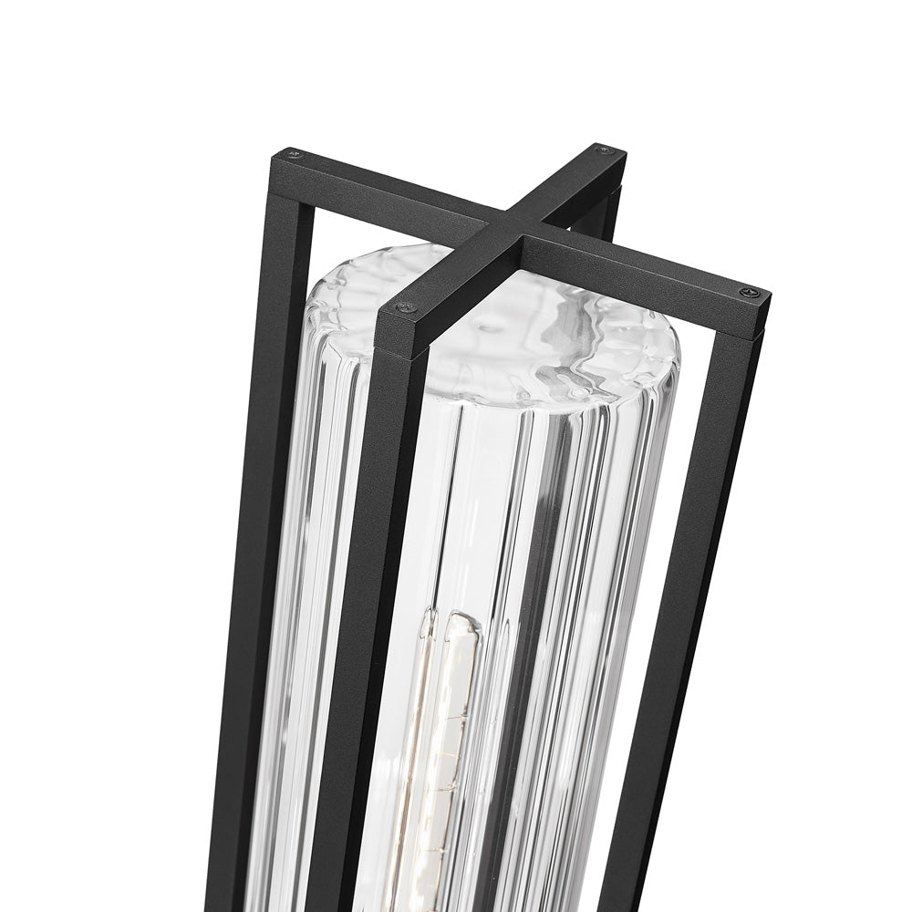 Aura Outdoor Mount Post Light in Detail.