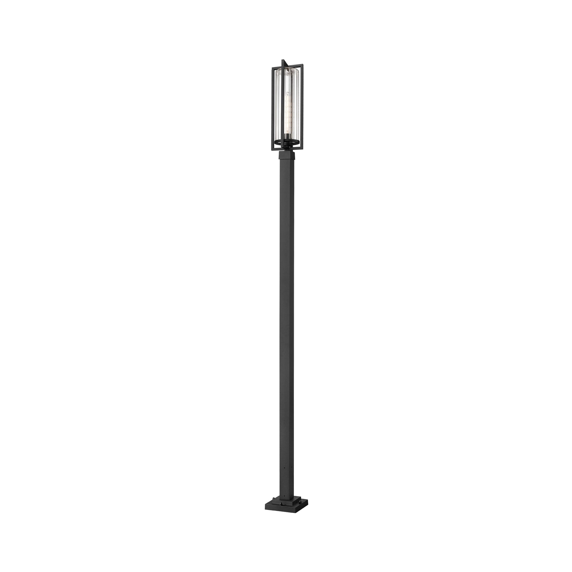 Aura Outdoor Square Post Light in Detail.