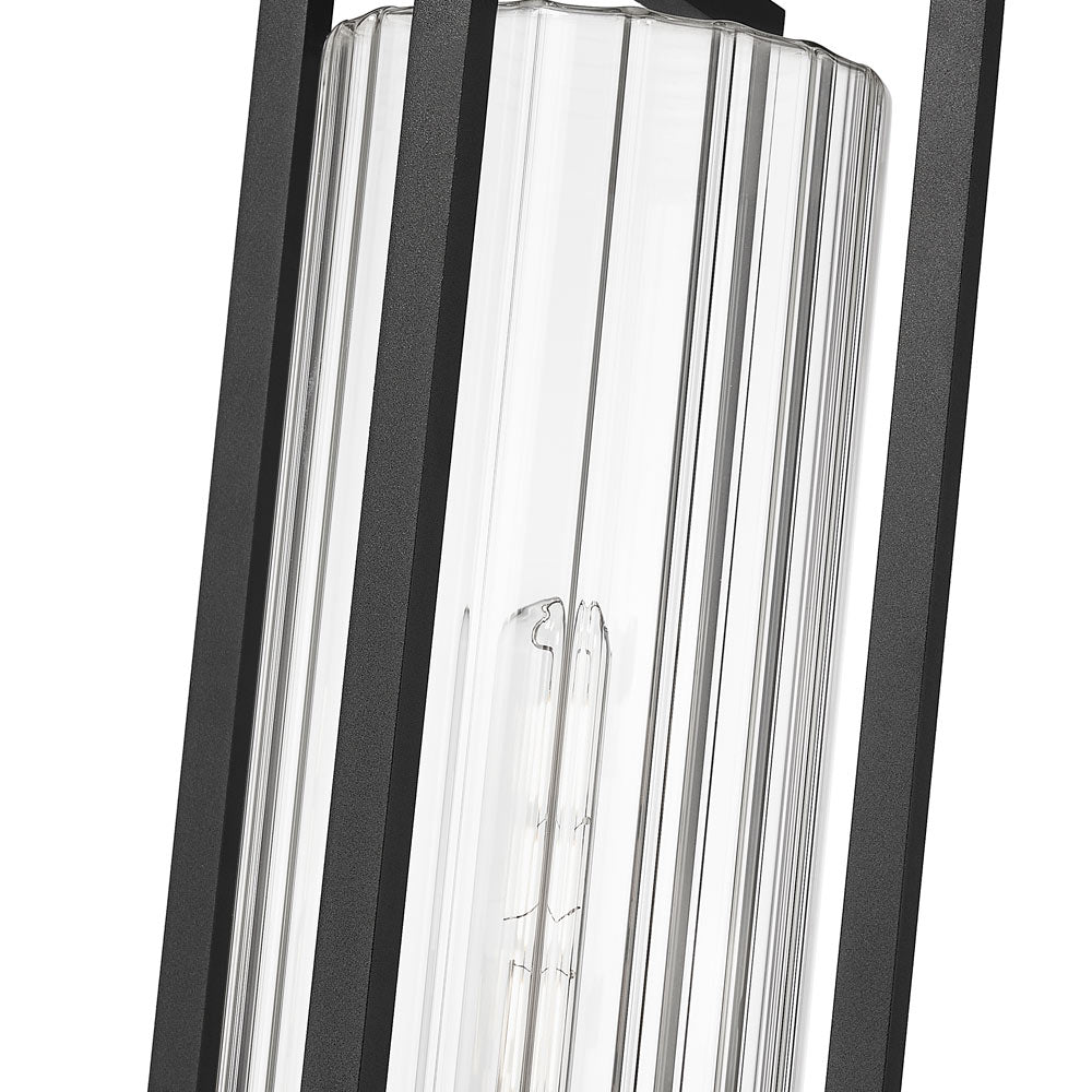 Aura Outdoor Square Post Light in Detail.