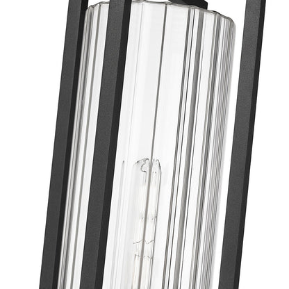 Aura Outdoor Square Post Light in Detail.