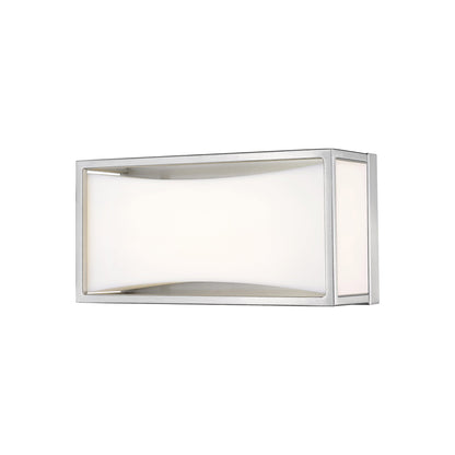 Baden LED Bath Vanity Light in Brushed Nickel (10-Inch).