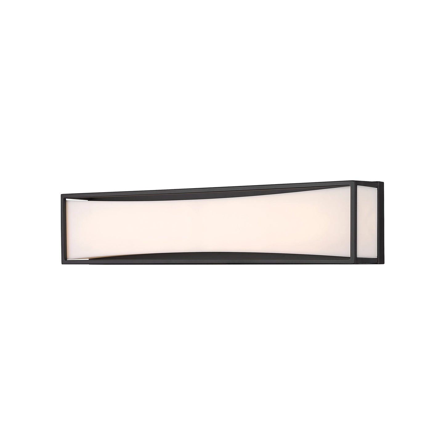 Baden LED Bath Vanity Light in Matte Black (24-Inch).