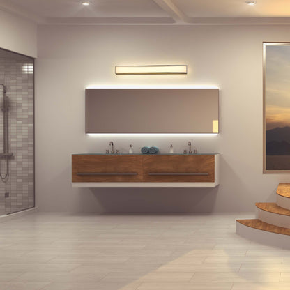 Baden LED Bath Vanity Light in bathroom.