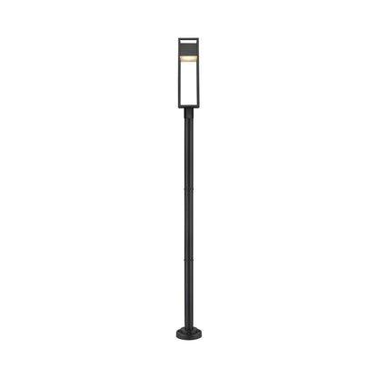 Barwick Round Outdoor LED Post Light in Detail.