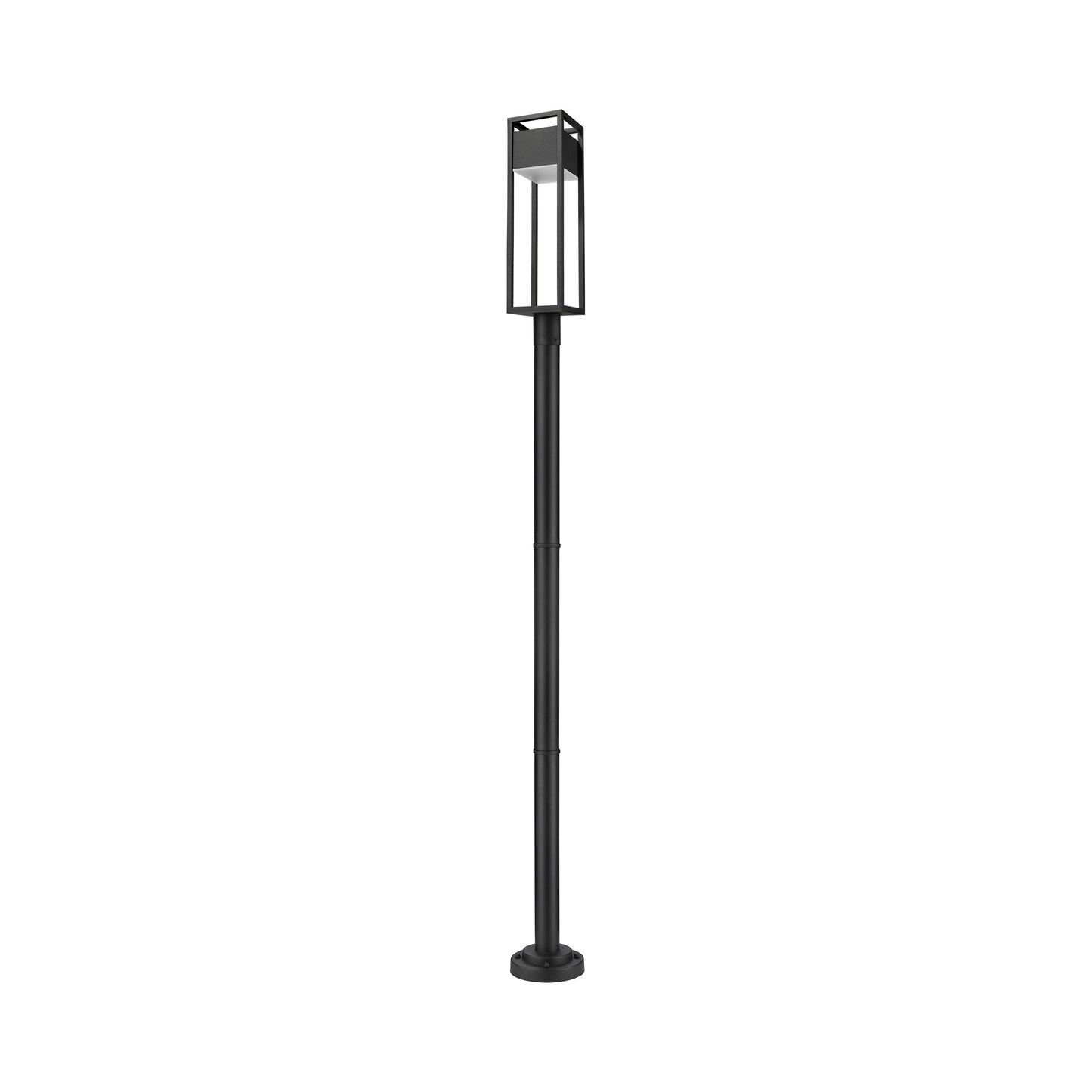 Barwick Round Outdoor LED Post Light in Detail.