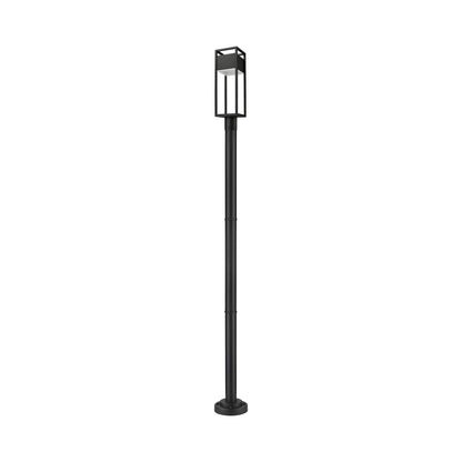 Barwick Round Outdoor LED Post Light in Detail.