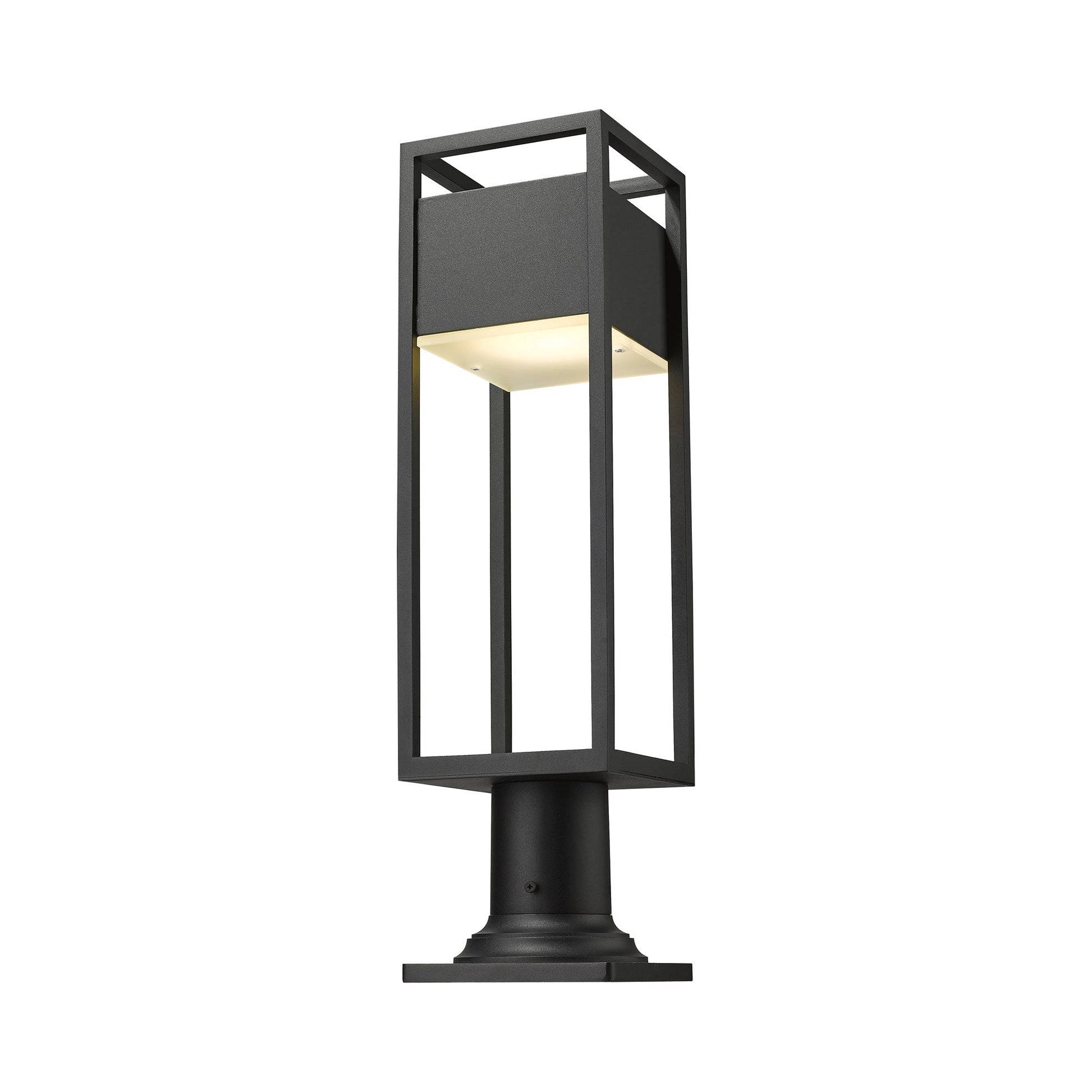 Barwick Round Outdoor Pier Mount Light in Detail.