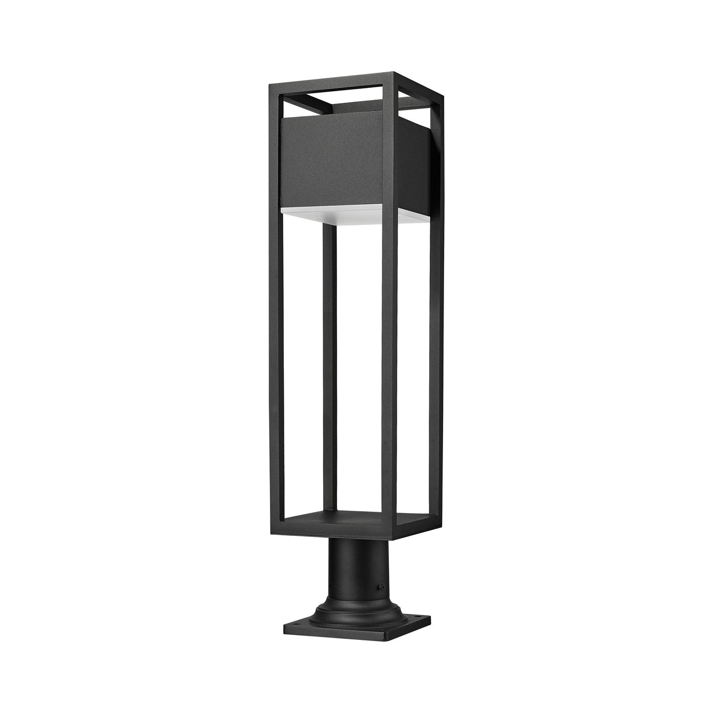 Barwick Round Outdoor Pier Mount Light in Detail.