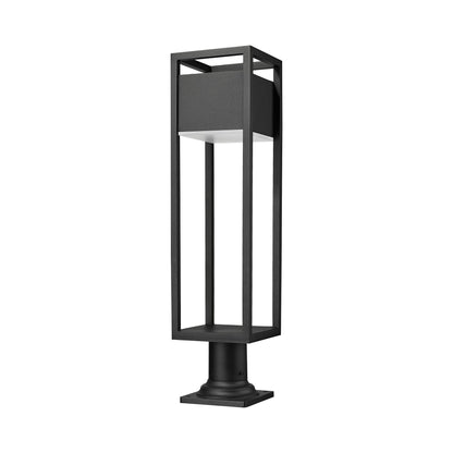 Barwick Round Outdoor Pier Mount Light in Detail.