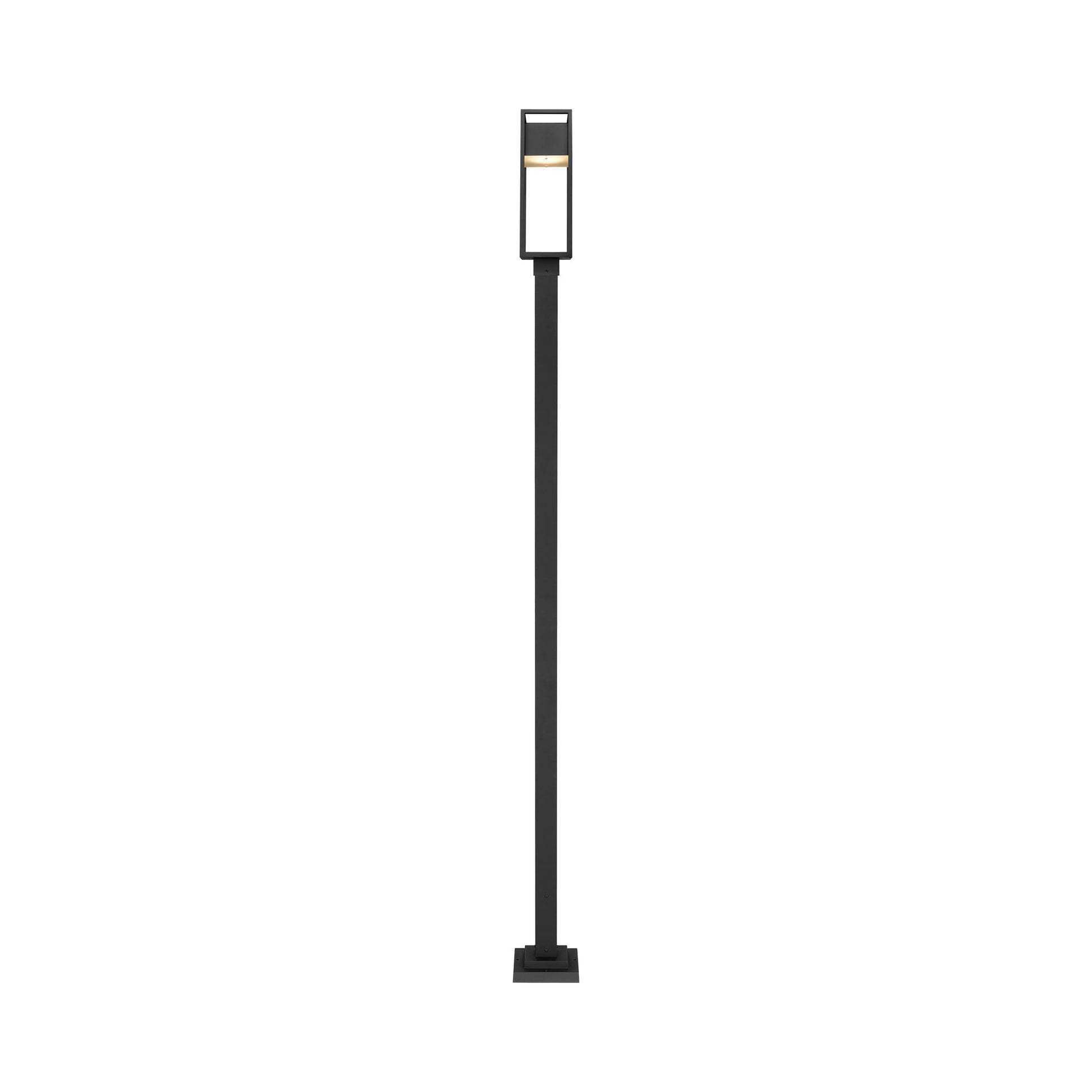 Barwick Square Outdoor LED Post Light in Detail.