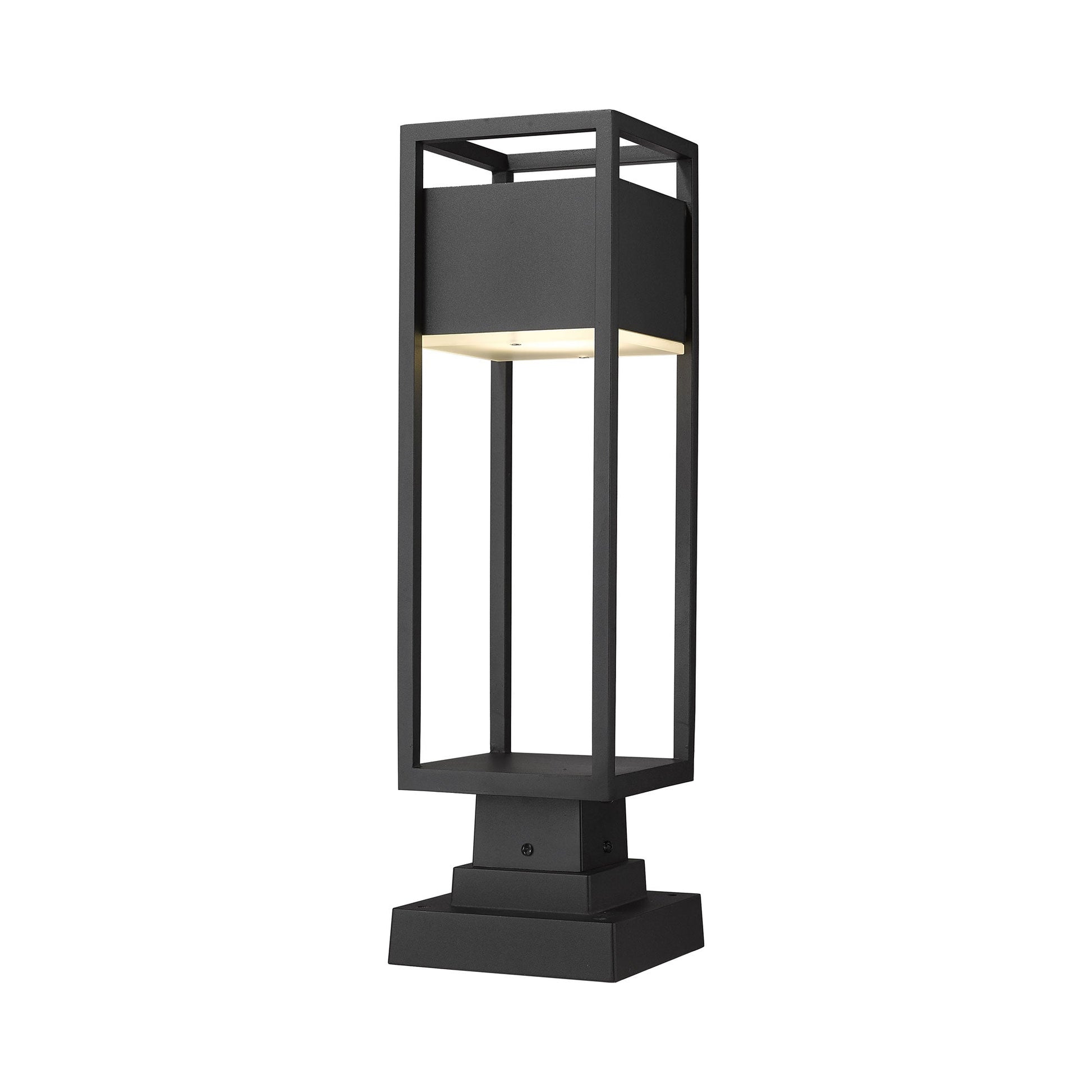 Barwick Square Outdoor Pier Mount Light (22.25-Inch).
