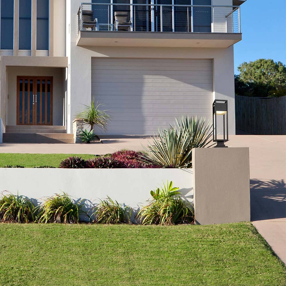 Barwick Square Outdoor Pier Mount Light in Outside Area.