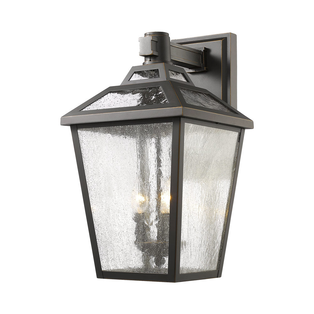 Bayland Outdoor Wall Light in Oil Rubbed Bronze (20.5-Inch).