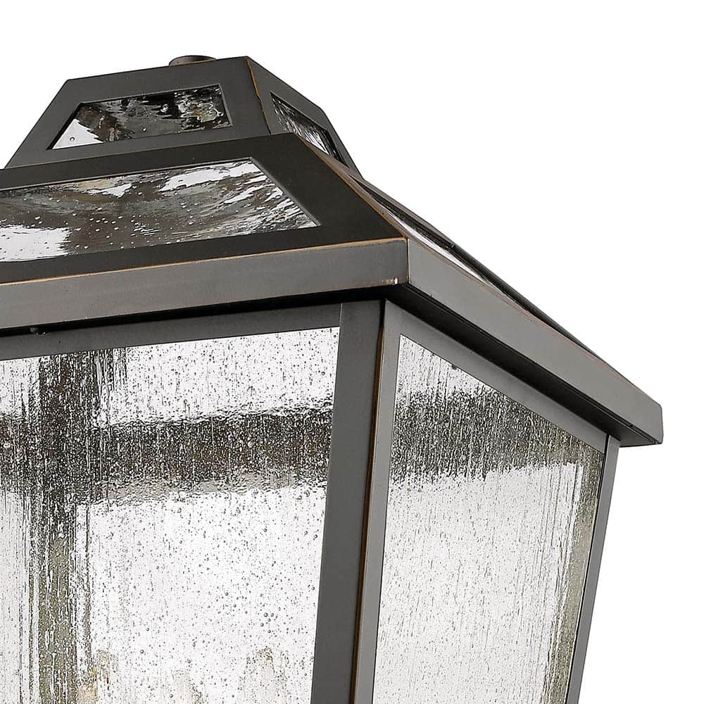 Bayland Square Outdoor Pier Mount Light in Detail.