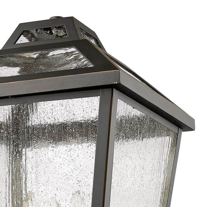 Bayland Square Outdoor Pier Mount Light in Detail.