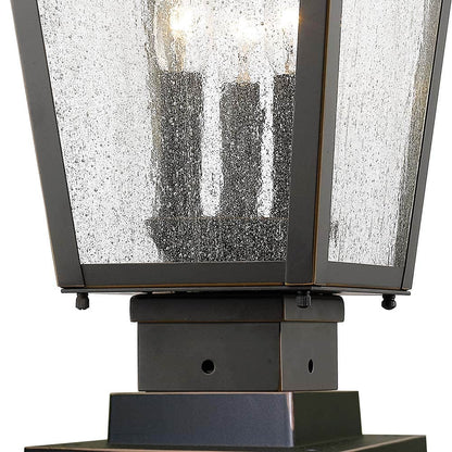 Bayland Square Outdoor Pier Mount Light in Detail.