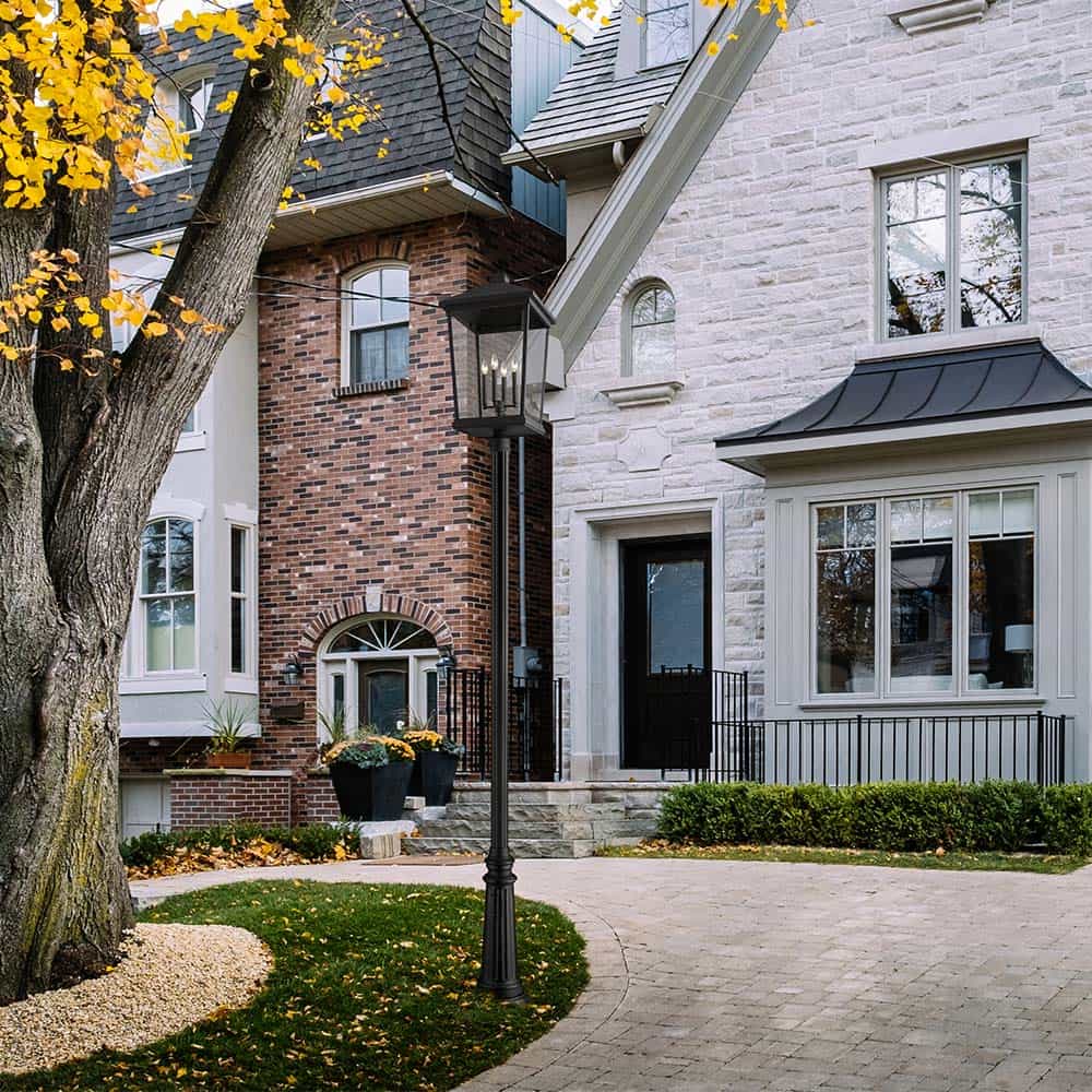 Beacon 511P Outdoor Post Light in Outside Area.